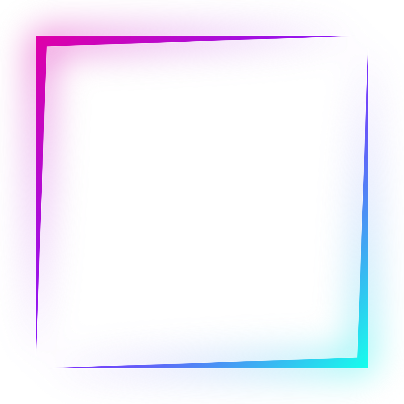 neon square frame